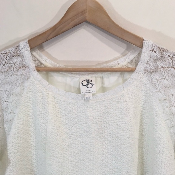 Anthropologie Knit Sweater Sz Large White - Picture 6 of 12